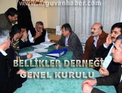 BELLİKLER DERNEĞİ GENEL KURULU YAPILDI