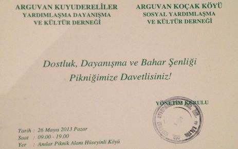 KUYUDERE VE KOÇAK KÖYÜ ORTAK ETKİNLİĞİ 26 MAYISTA