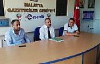 MALATYA GAZETECİLER CEMİYETİ BAŞKANLIĞINA VAHAP...