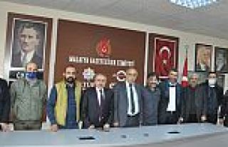 MALATYA GAZETECİLER CEMİYETİNDE VAHAP GÜNER GÜVEN...