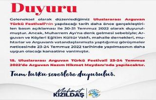 ARGUVAN TÜRKÜ FESTİVALİ 23-24 TEMMUZDA YAPILACAK