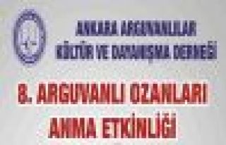 ANKARA ARGUVANLILAR DERNEĞİ OZANLARI ANMA ETKİNLİĞİNDE...