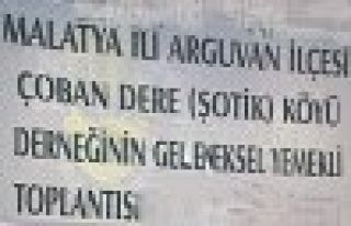 ÇOBANDERE ŞOTİK KÖYÜ DERNEĞİ YEMEKLİ TOPLANTISI...