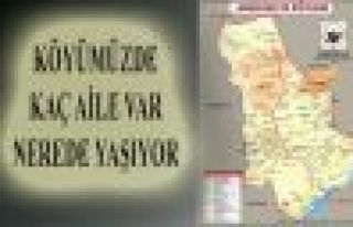 KÖYÜMÜZDE KAÇ AİLE VAR NEREDE YAŞIYORLAR