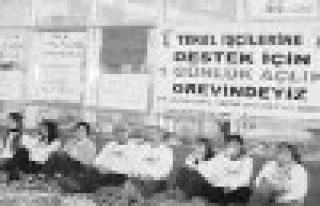 TEKEL İŞÇİLERİNİN SÜRESİZ AÇLIK GREVİ DEVAM...