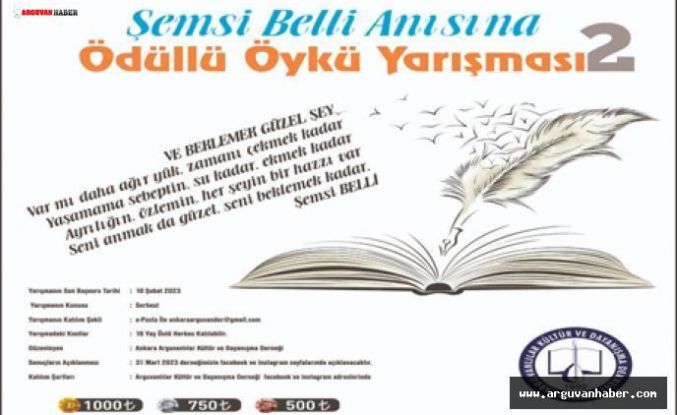 ŞEMSİ BELLİ ANISINA DÜZENLENEN ÖDÜLLÜ ÖYKÜ YARIŞMASI SONUÇLANDI